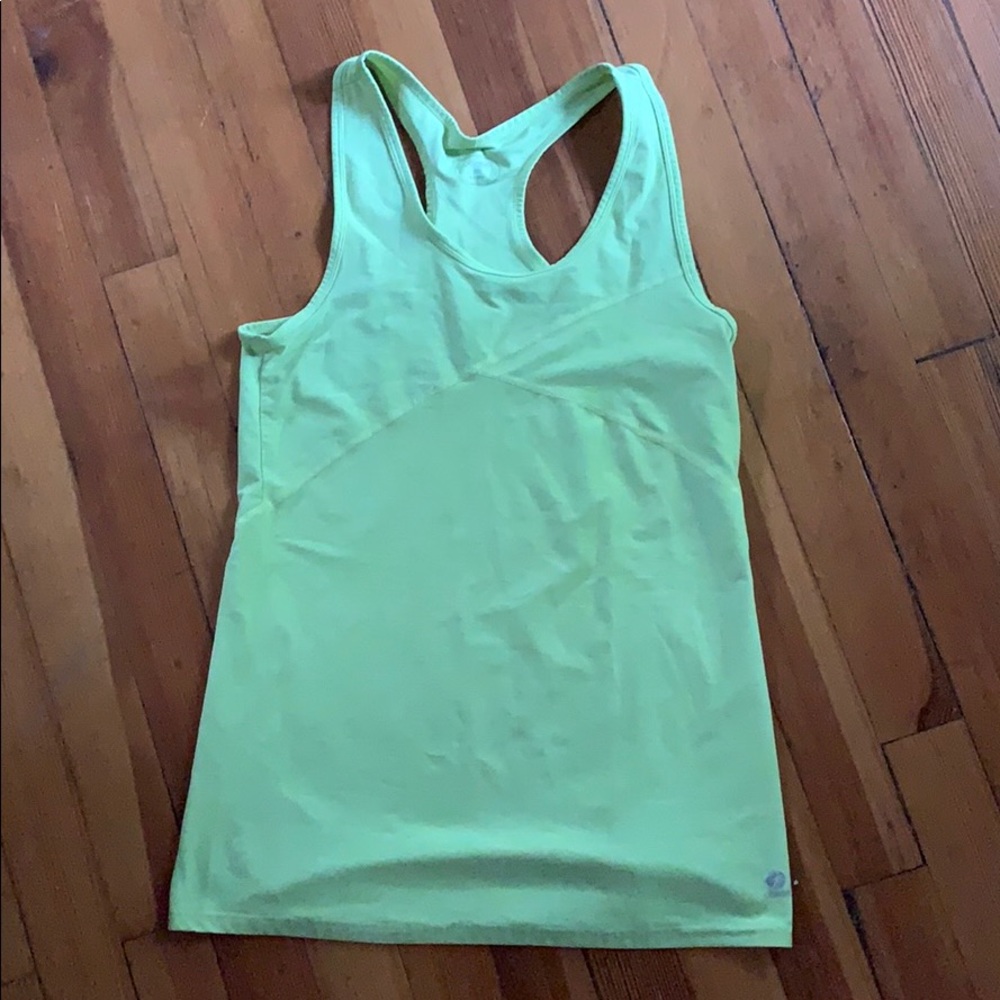 Oiselle Neon Yellow Running Tank Top